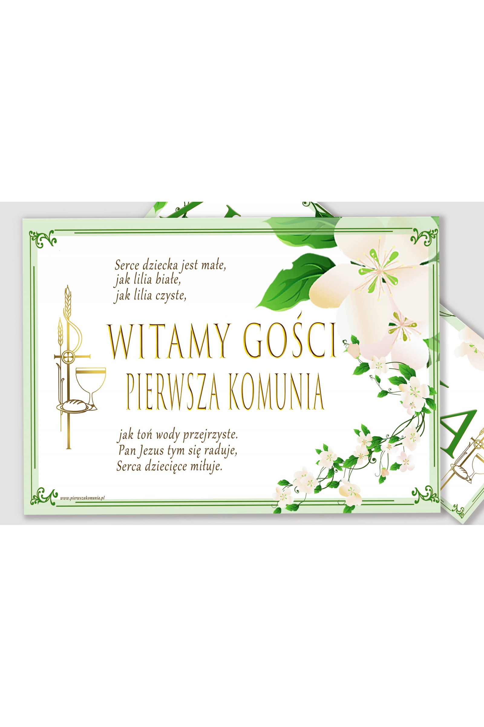 Personalisiertes dekoratives Kommunionsset - Die Frische des Morgens Personalisiertes dekoratives Kommunionsset - Die Frische des Morgens - obraz 3
