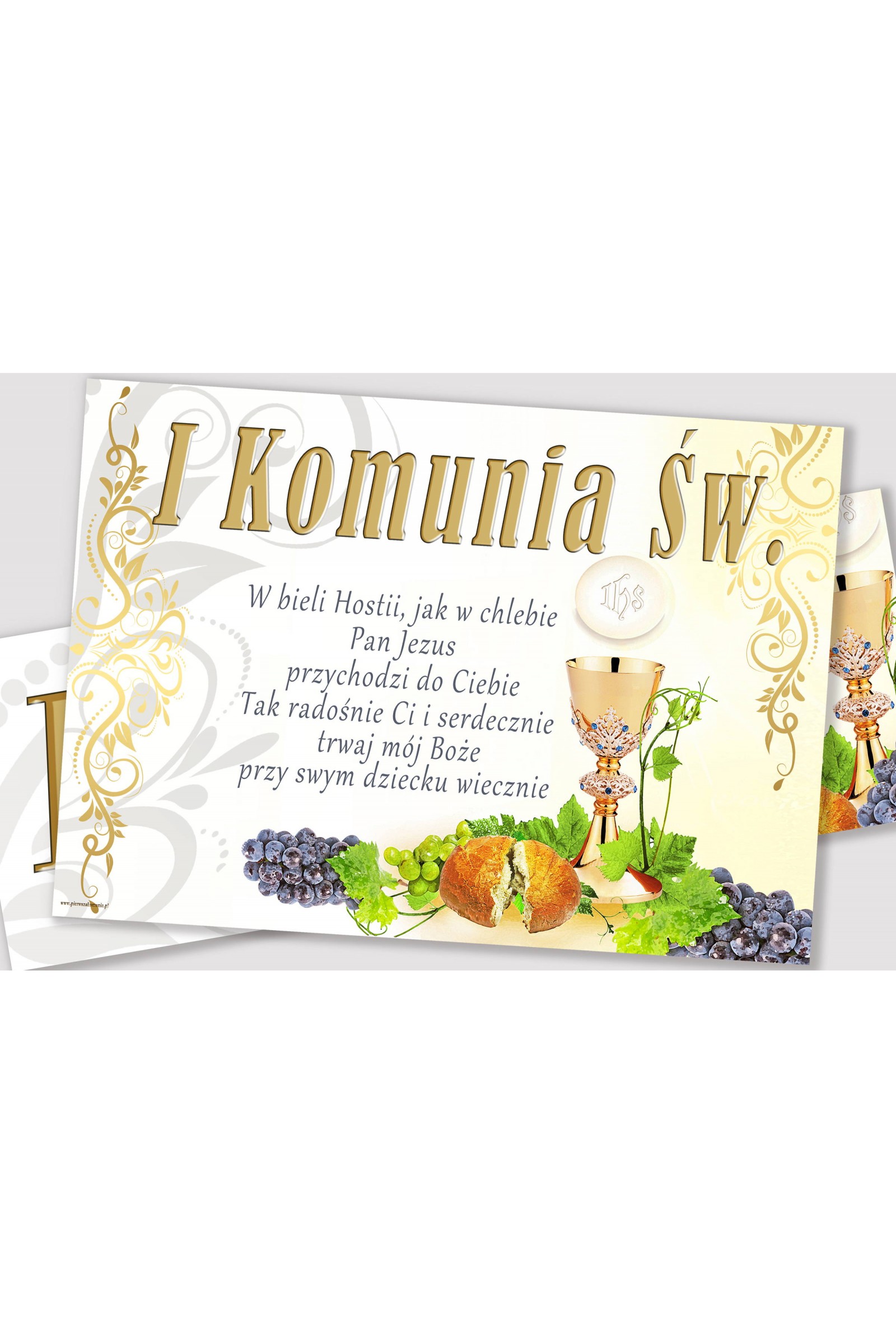 Personalisiertes dekoratives Kommunionsset - Kelch - obraz 3