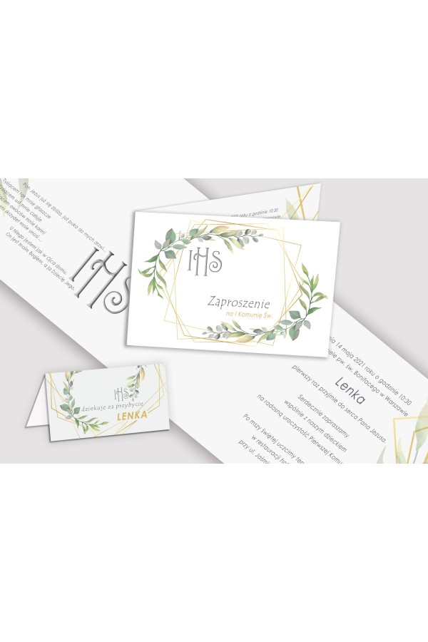 Personalisiertes dekoratives Kommunionsset - Nebliger Morgen - obraz 5