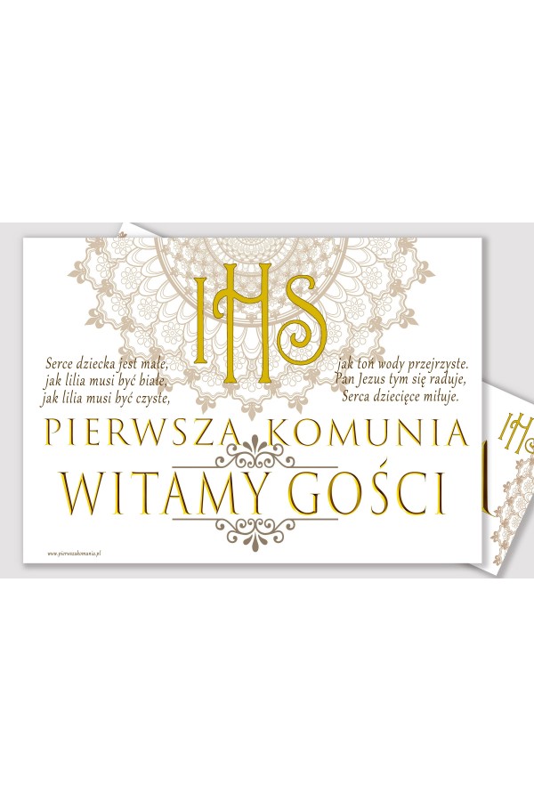 Personalisiertes Kommunionposter mit Namen - Rosette - obraz 2