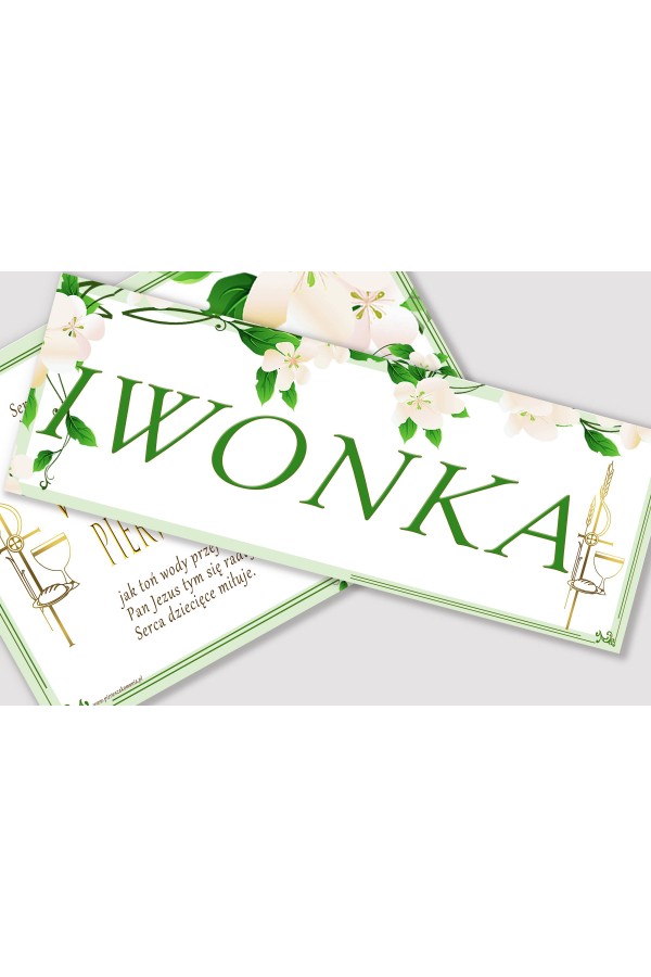 Personalisiertes Kommunionposter mit Namen - Die Frische des Morgens - obraz 1