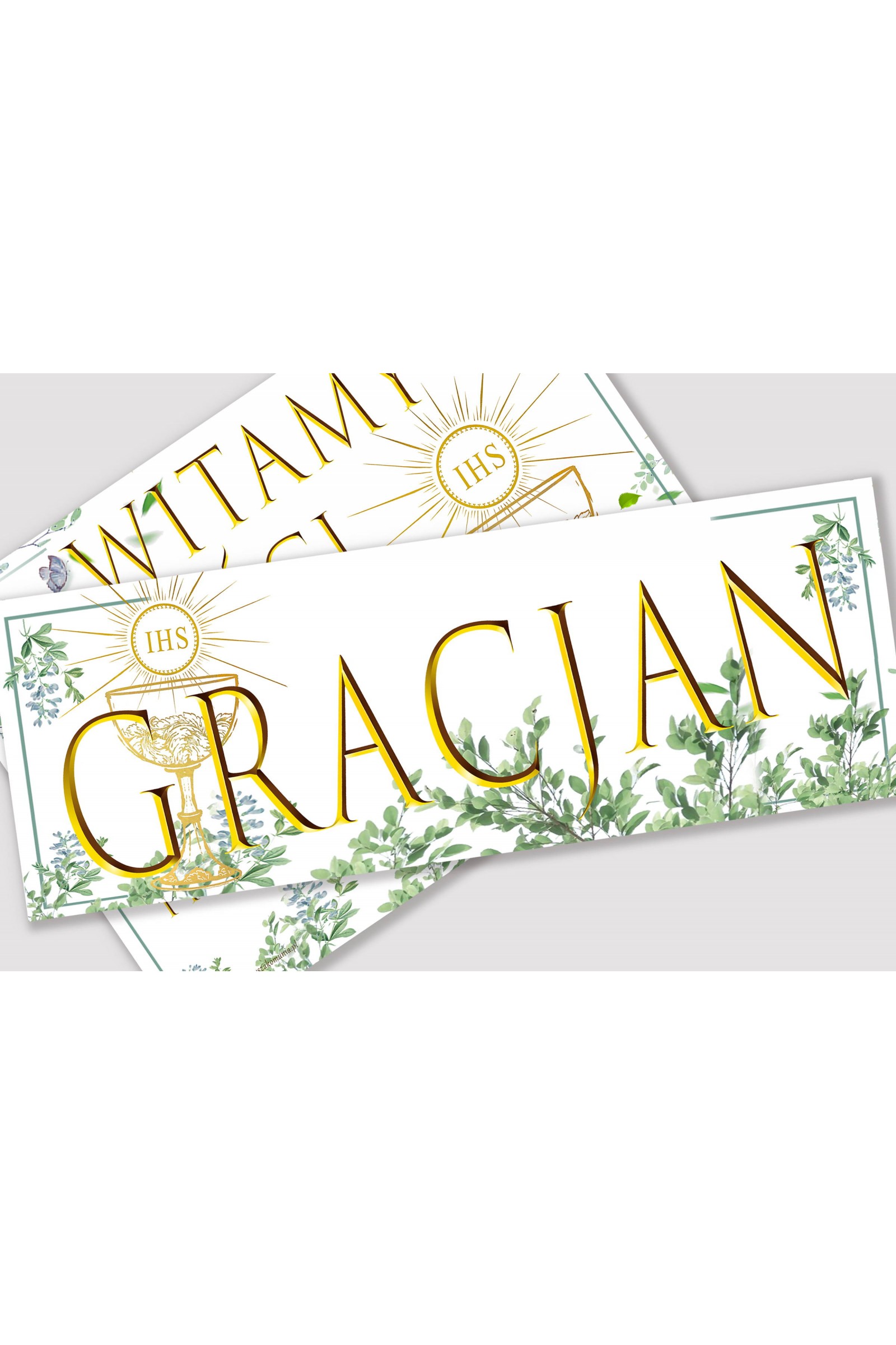 Personalisiertes Kommunionposter mit Namen - Nachtigall im Hain - obraz 1