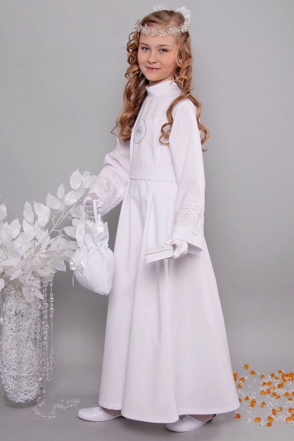 Kommunion albe mit guipure 14a/UK-R1 - obraz 4