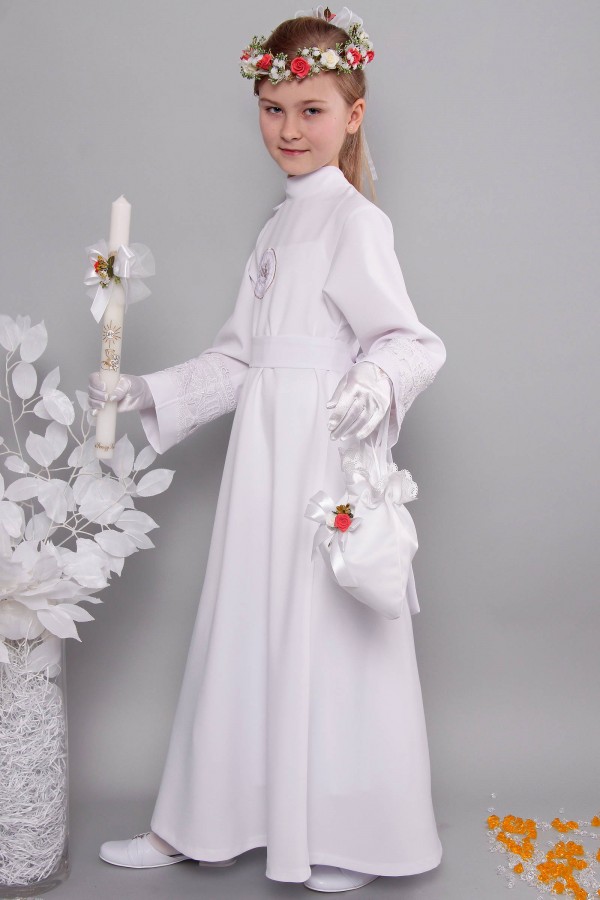 Kommunion albe mit guipure 14a/UK-R3 - obraz 4