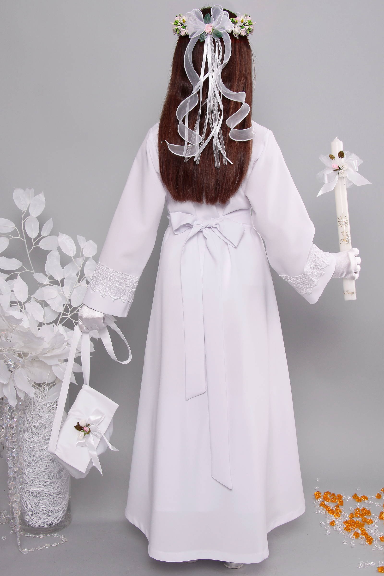 Kommunion albe mit guipure 14a/UK-R2 - obraz 5