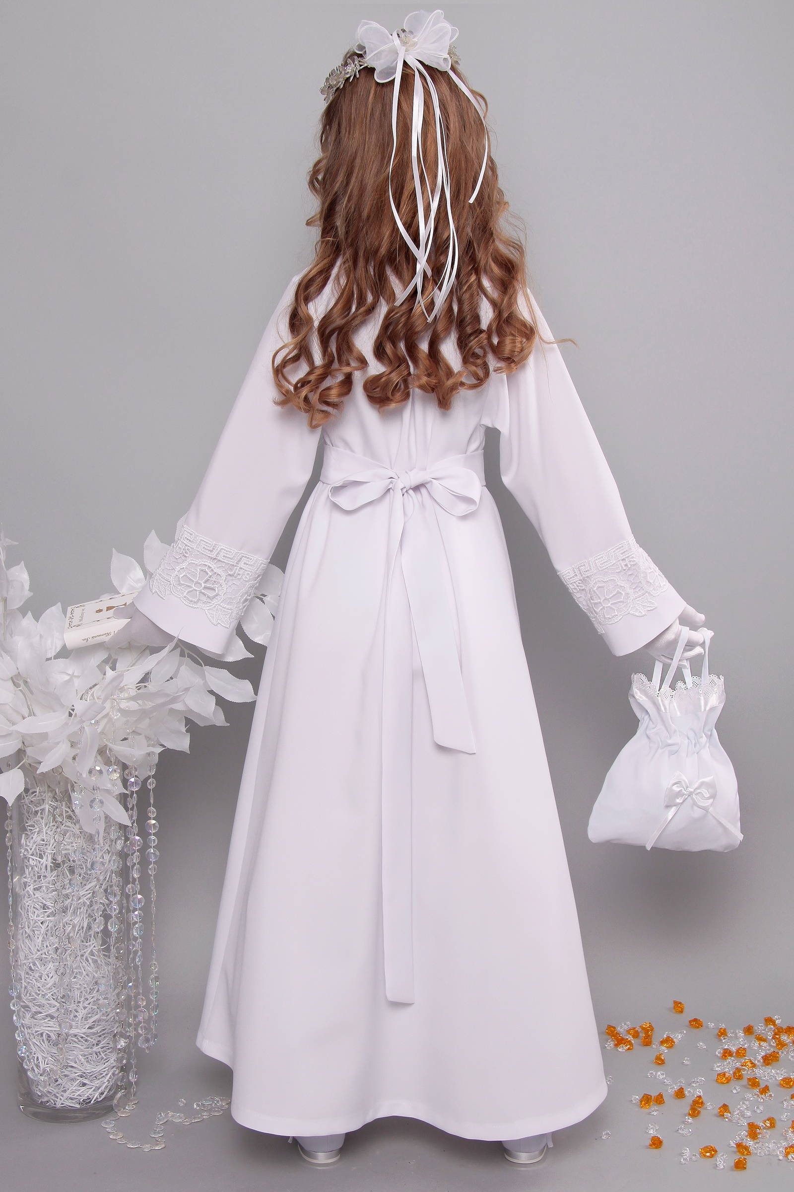 Kommunion albe mit guipure 14a/UK-R1 - obraz 5