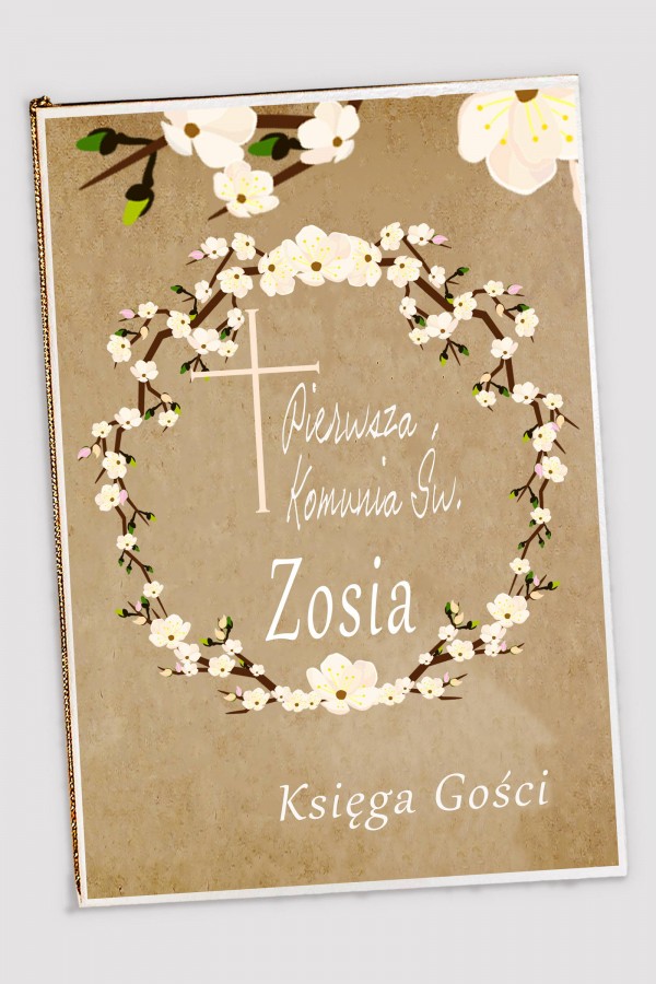 Personalisiertes Erinnerungsbuch an die Kommunion - Pergament Orchard Personalisiertes Erinnerungsbuch an die Kommunion - Pergament Orchard - obraz 0
