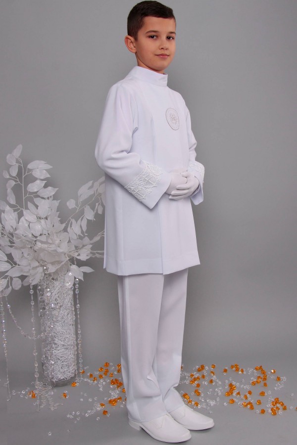 Kommunion albe mit guipure 2g/UK-AK2 - obraz 2