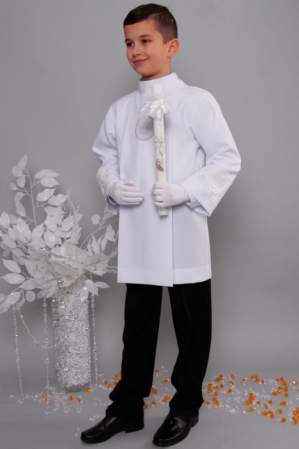 Kommunion albe mit guipure 2g/UK-AK3 - obraz 2