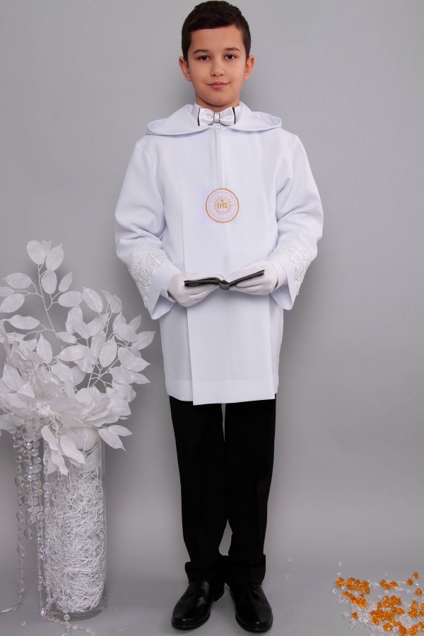 Kommunion albe mit guipure 2kg/UK-AK2 - obraz 1