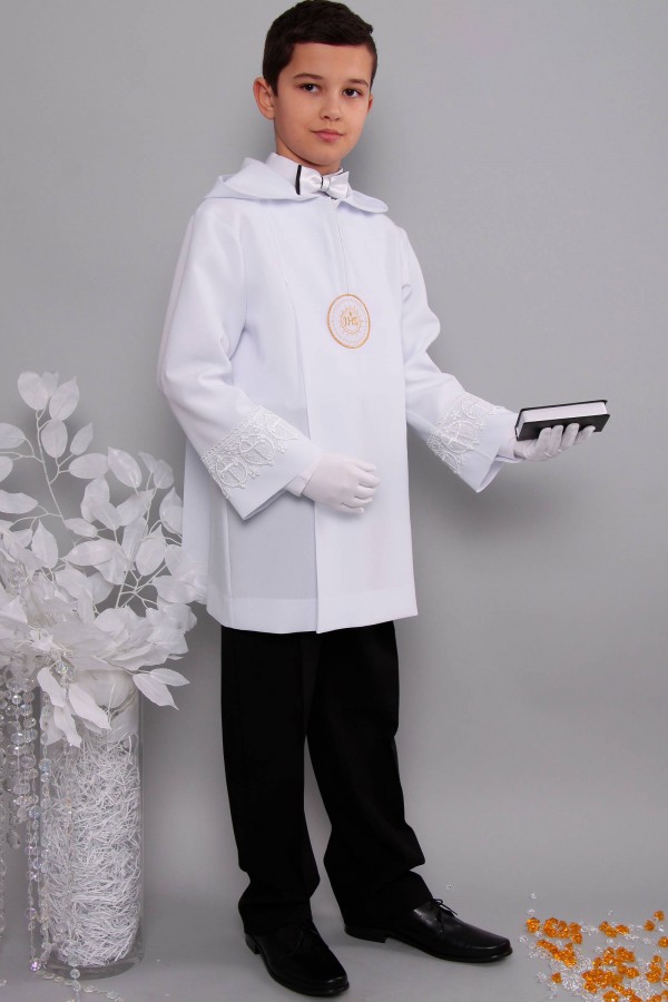 Kommunion albe mit guipure 2kg/UK-AK2 - obraz 2