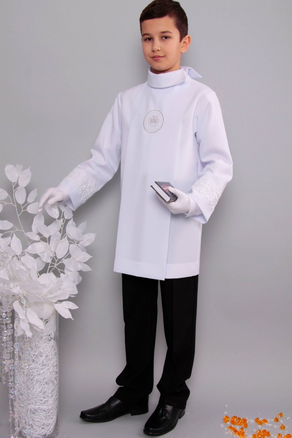 Kommunion albe mit guipure 2wg/UK-AK2 - obraz 3