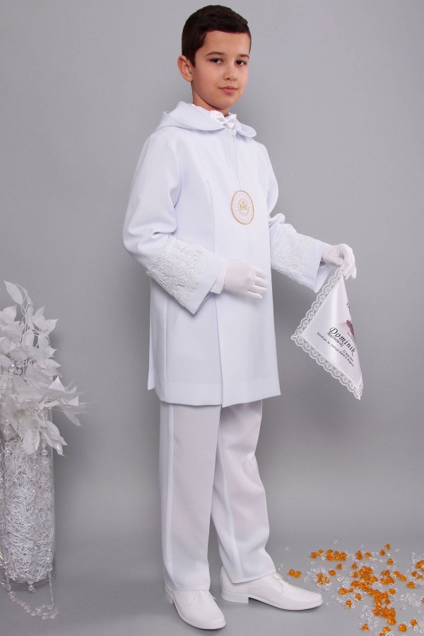 Kommunion albe mit guipure 2kg/UK-AK3 - obraz 2