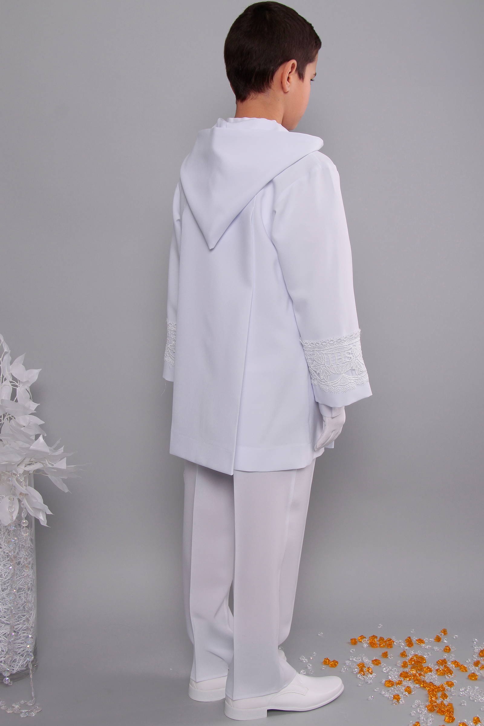 Kommunion albe mit guipure 2kg/UK-AK3 - obraz 3