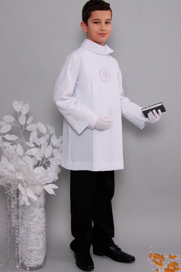 Kommunion albe mit guipure 2wg/UK-AK2 - obraz 2