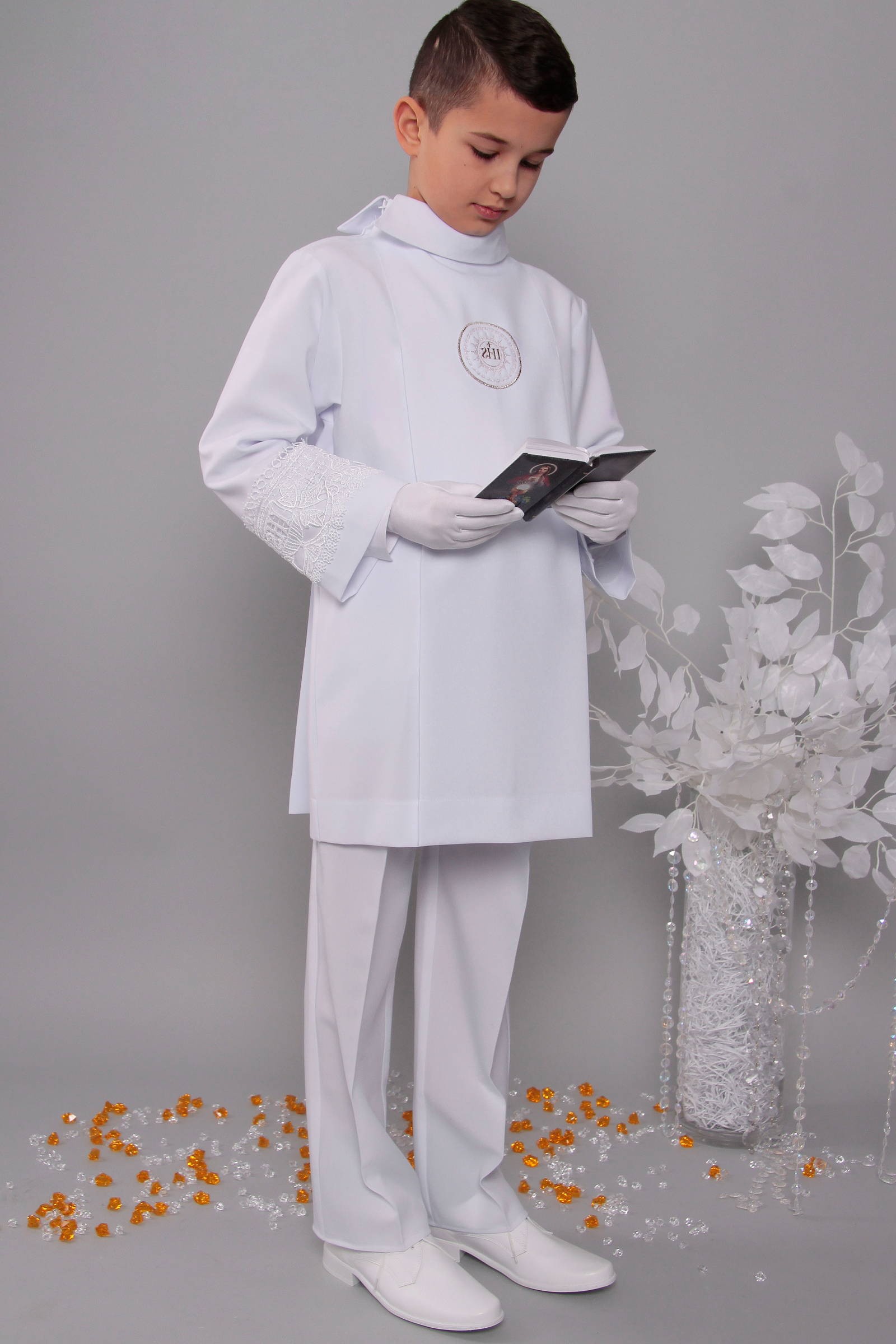 Kommunion albe mit guipure 2wg/UK-AK3 - obraz 3