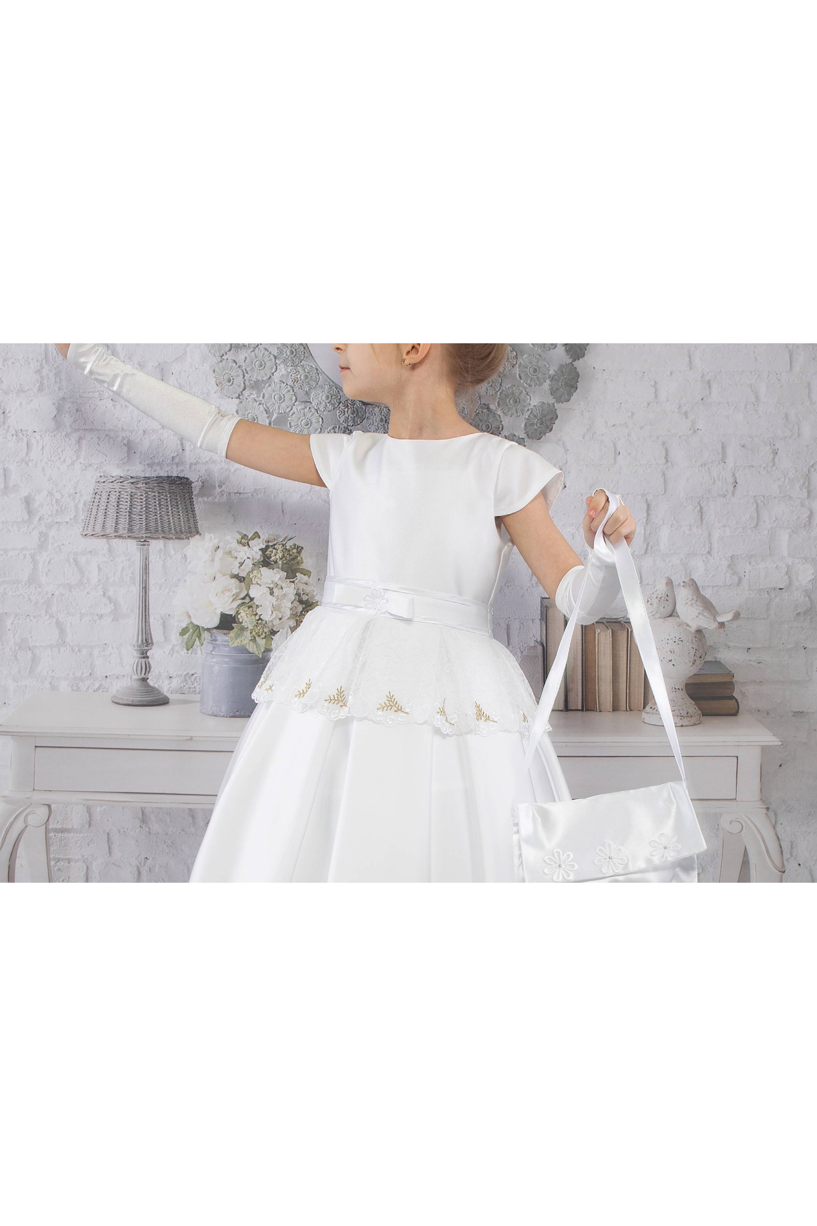 Kommunionkleid elegantes UK-T9/EL Kommunionkleid elegantes UK-T9/EL - obraz 1