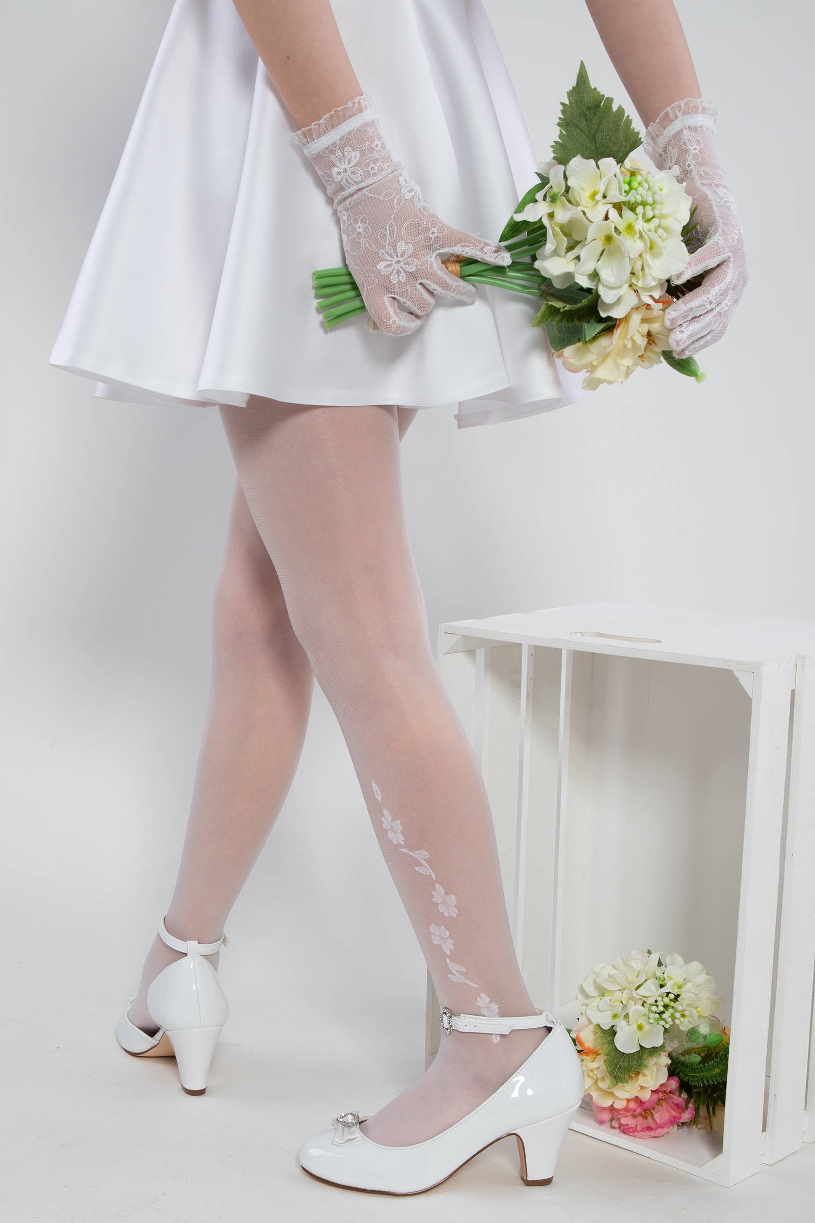 Elegante Kommunionsstrumpfhose - Alicia mot. 2 - obraz 6