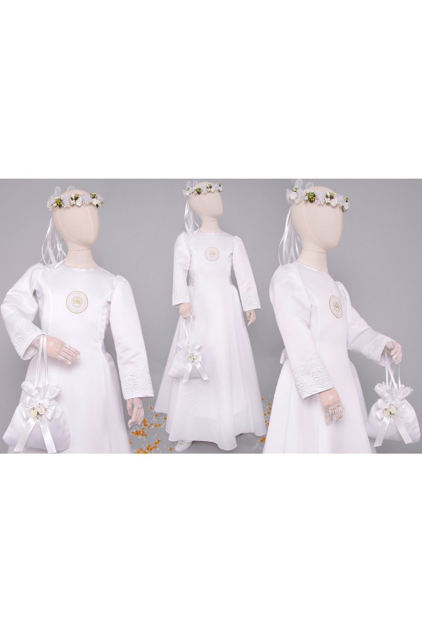 Kommunionkleid satin 1/UK-ST - obraz 9