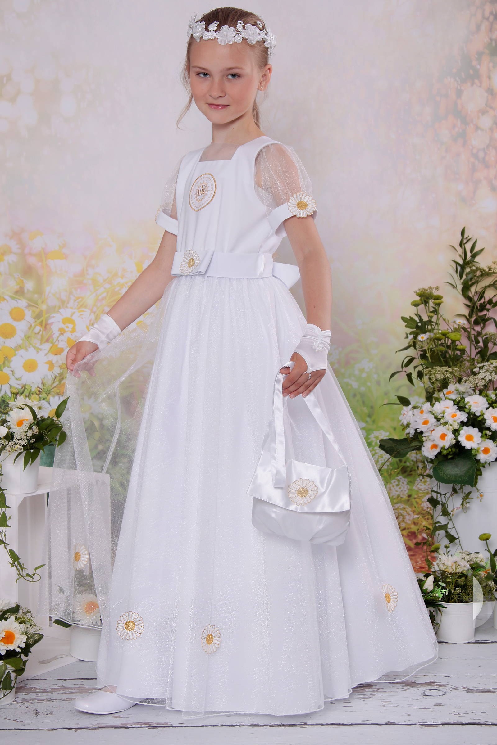 Kommunionskleid klassisch 25/UK-SK - obraz 1