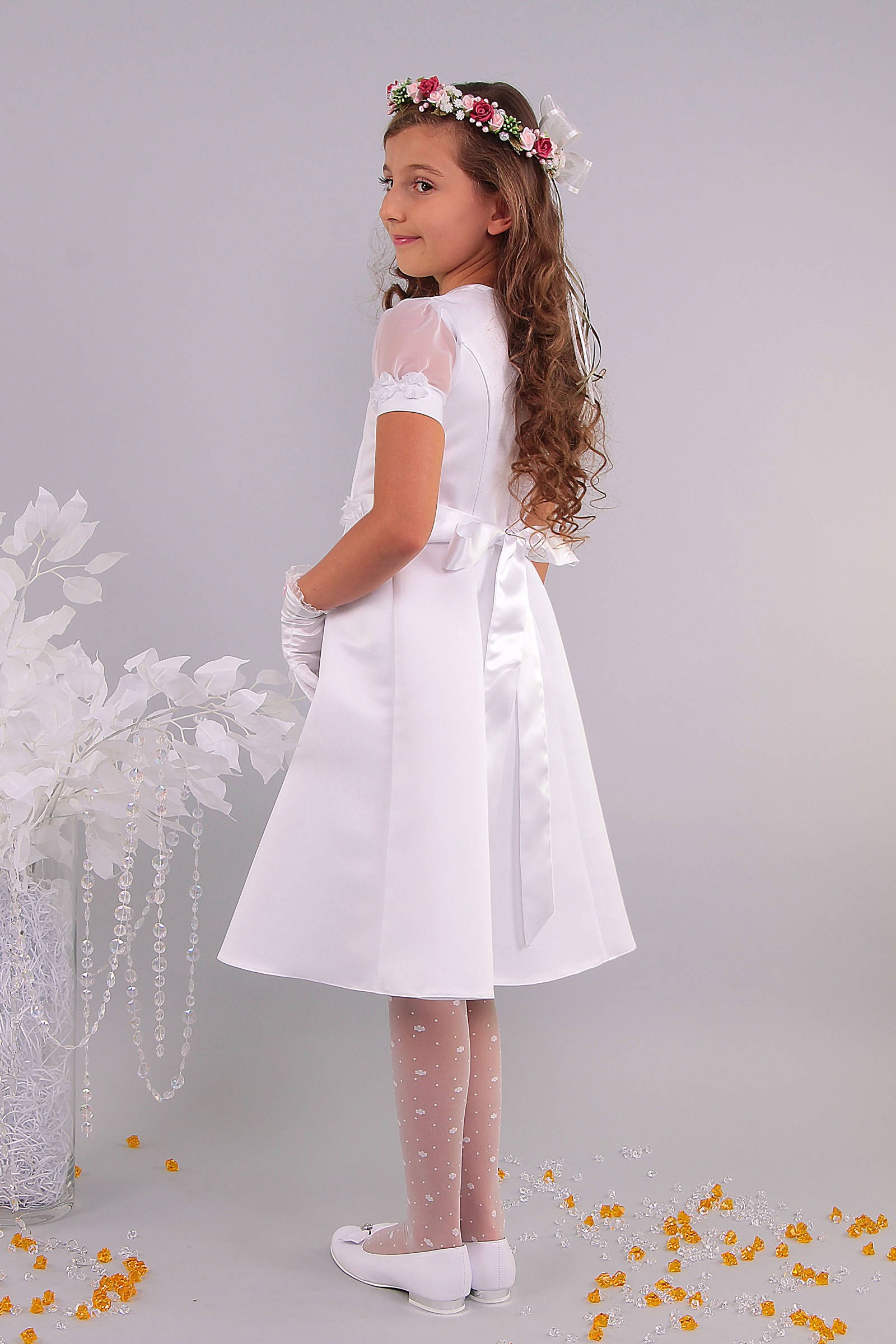 Kommunionkleid satin 7/UK-ST - obraz 2
