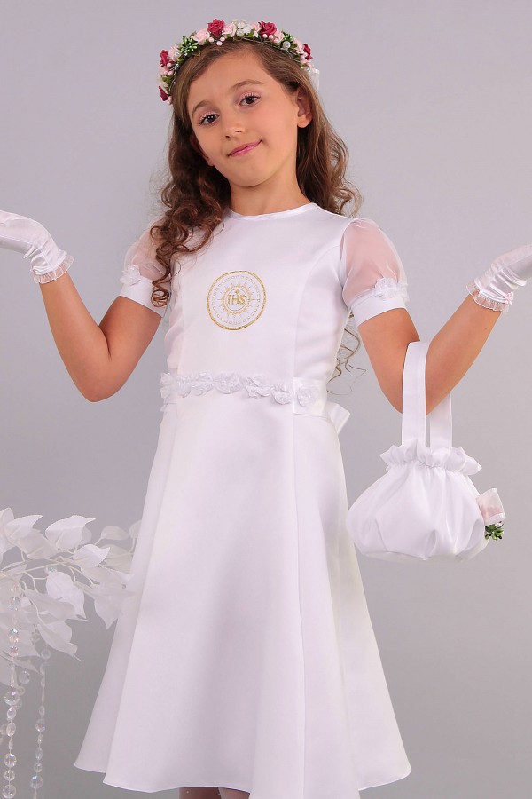 Kommunionkleid satin 7/UK-ST - obraz 1