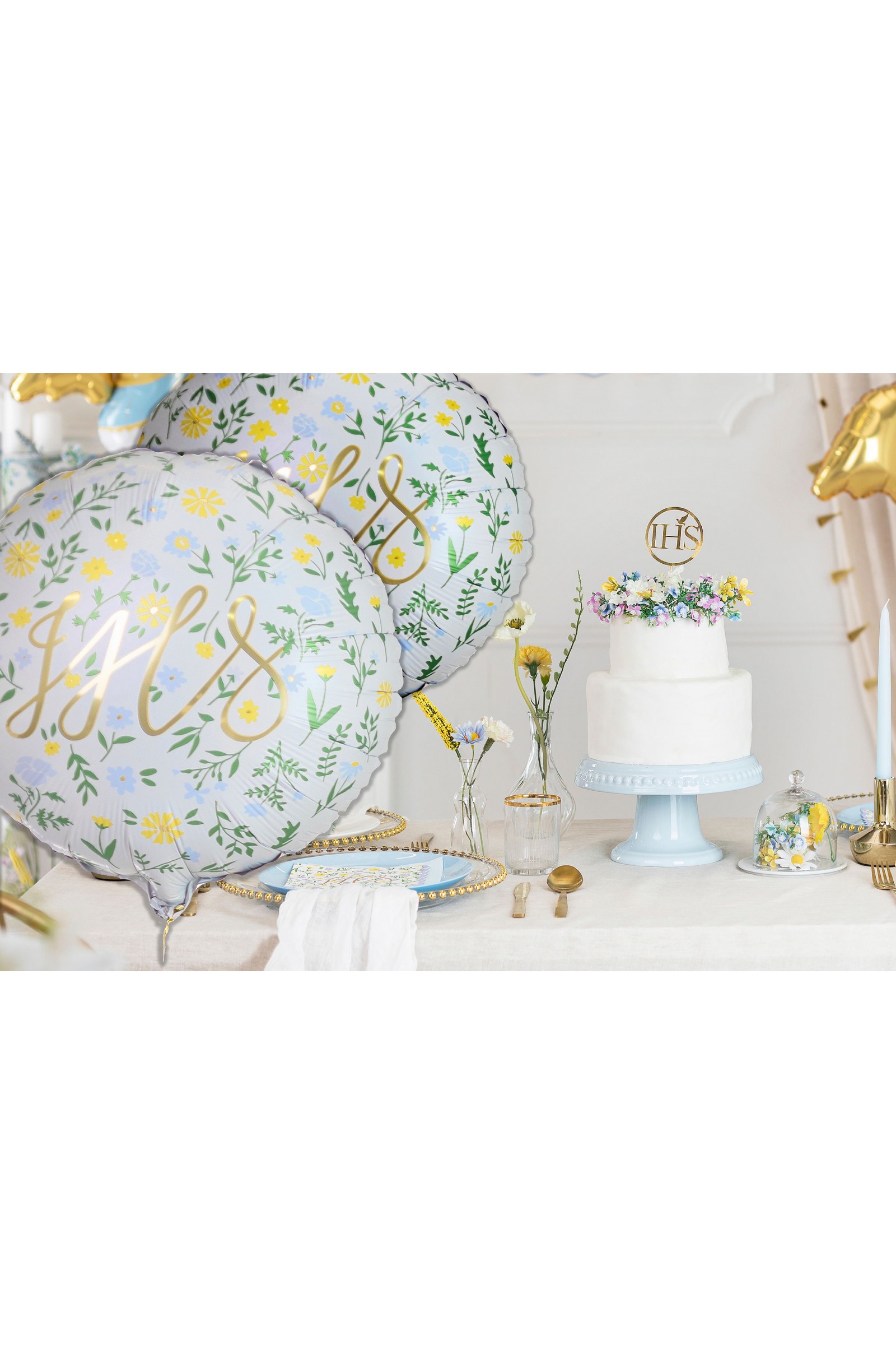 Kommunionballon mit goldenen Buchstaben - obraz 4