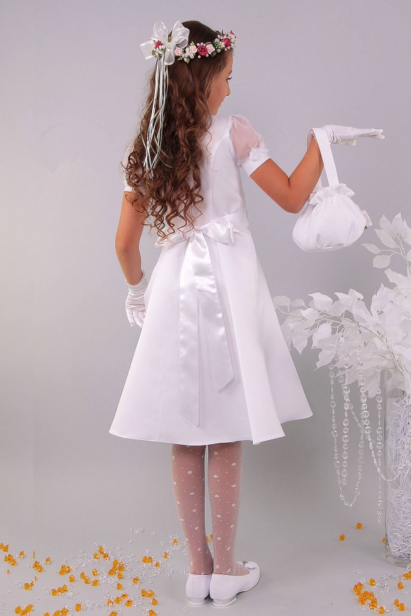 Kommunionkleid satin 7/UK-ST - obraz 5