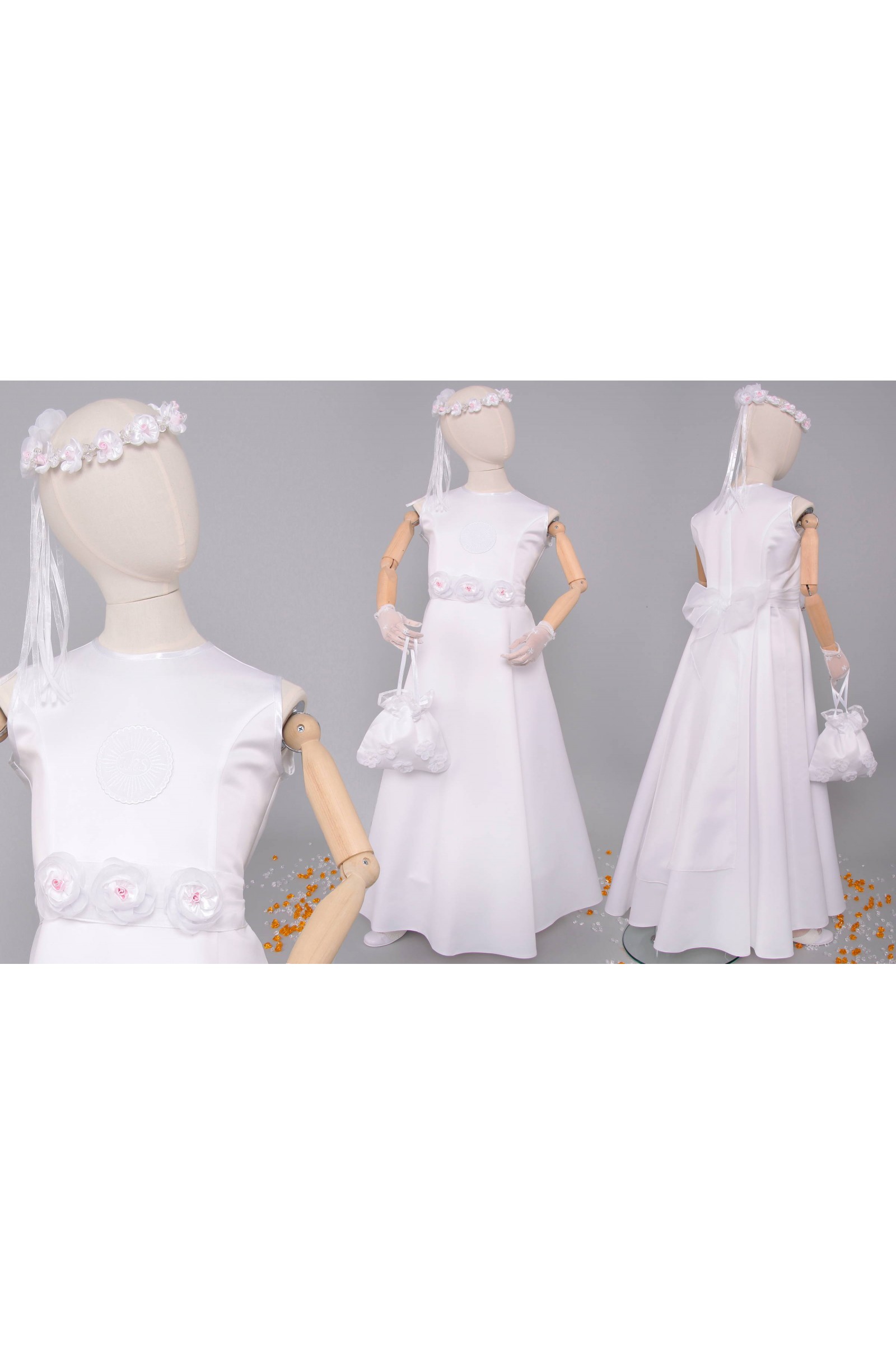 Kommunionkleid satin 17/UK-ST - obraz 8