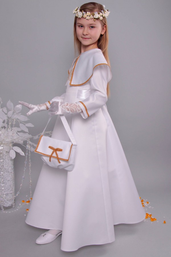 Kommunionkleid satin 11/UK-ST - obraz 4