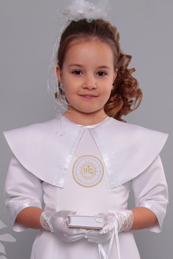 Kommunionkleid satin 14/UK-ST - obraz 1