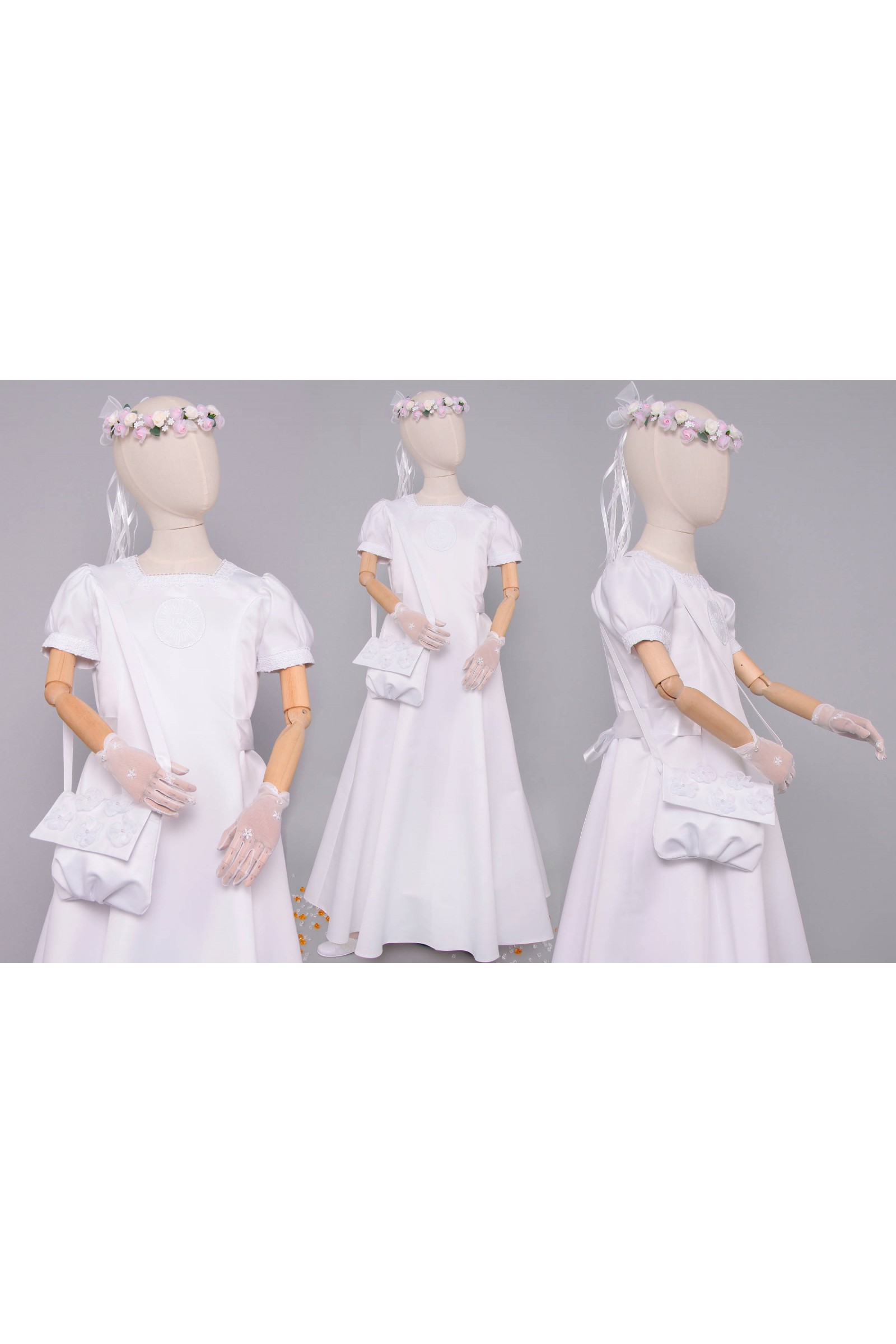 Kommunionkleid satin 9/UK-ST - obraz 7