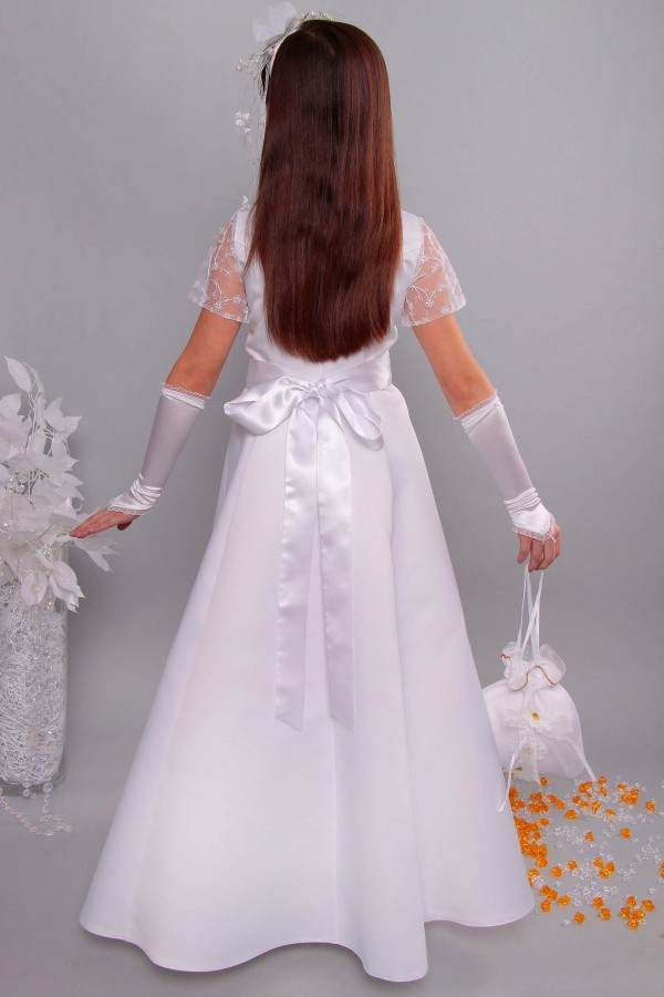 Kommunionkleid satin 12/UK-ST - obraz 7